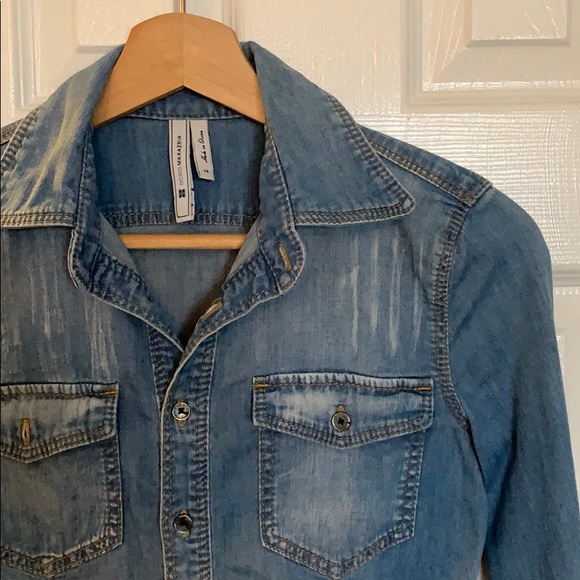 BCBG Jean shirt - Picture 3 of 6